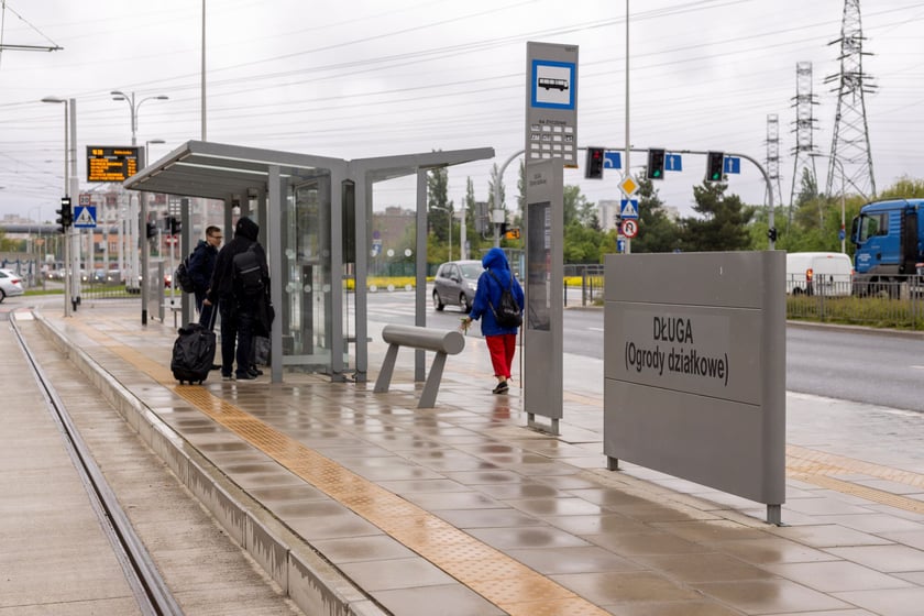 Przystanki na nowej trasie tramwajowej przez Szczepin i Popowice.