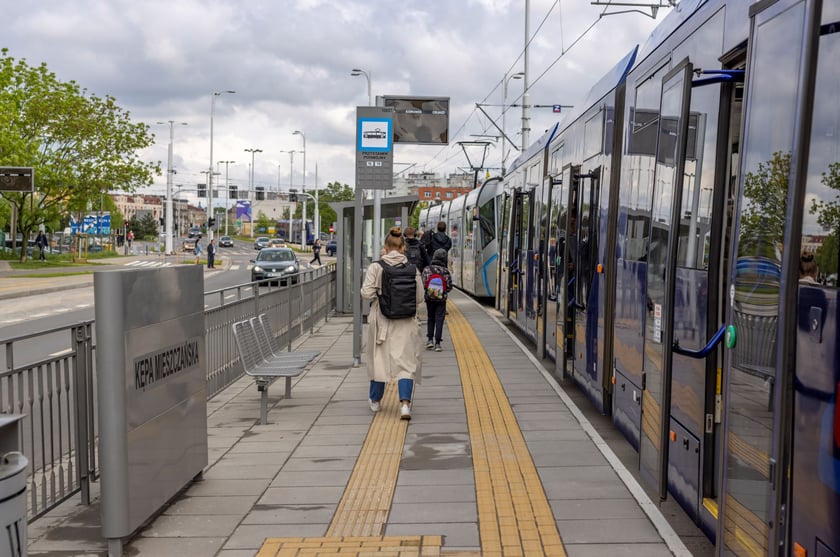 Przystanki na nowej trasie tramwajowej przez Szczepin i Popowice.
