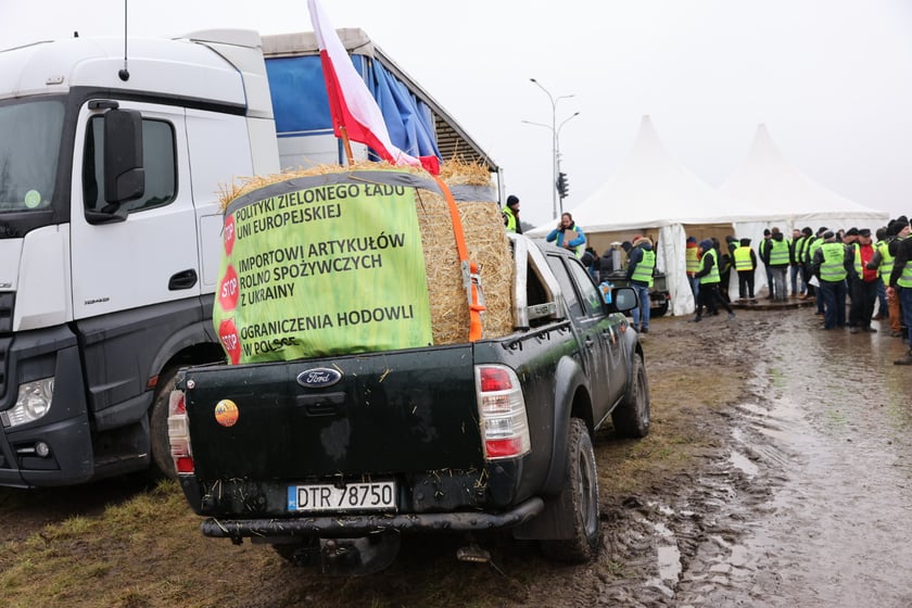 Protest rolników na drogach Dolnego Śląska 9 lutego