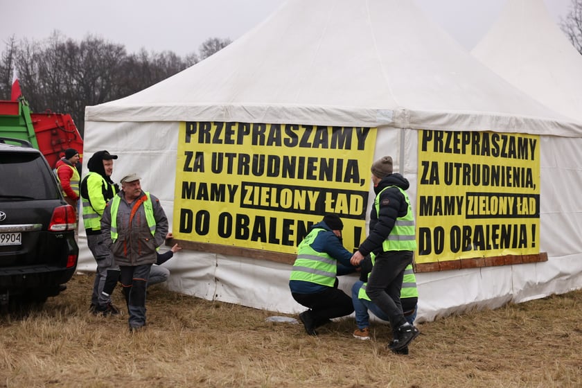 Protest rolników na drogach Dolnego Śląska 9 lutego