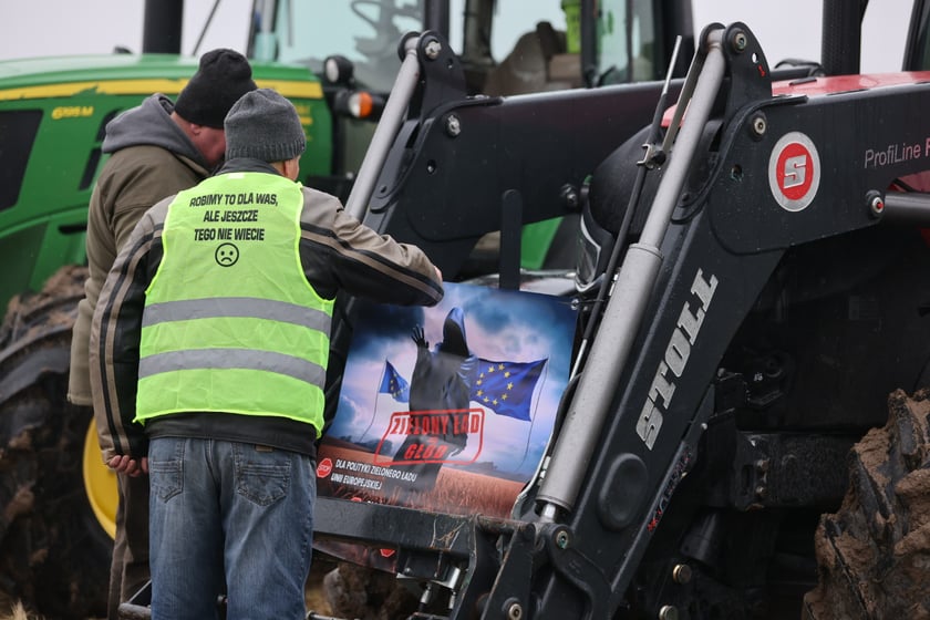 Protest rolników na drogach Dolnego Śląska 9 lutego