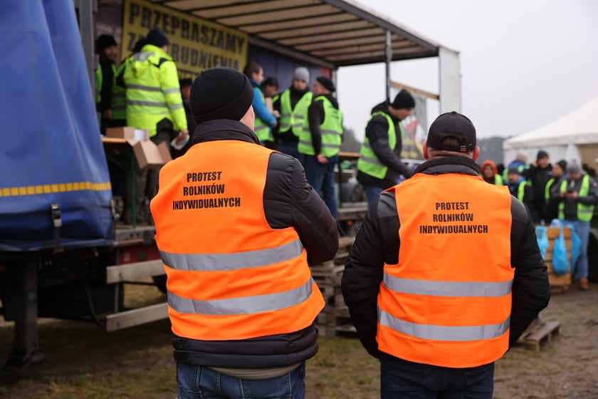 Protest rolników na drogach Dolnego Śląska 9 lutego