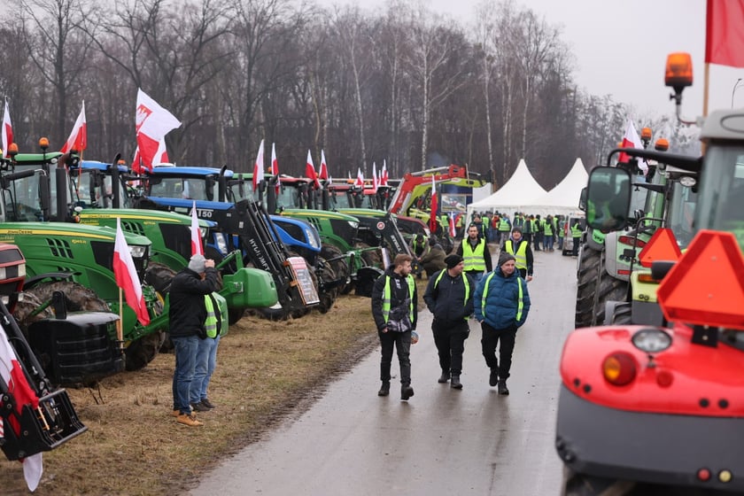 Protest rolników na drogach Dolnego Śląska 9 lutego