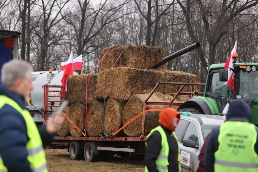 Protest rolników na drogach Dolnego Śląska 9 lutego