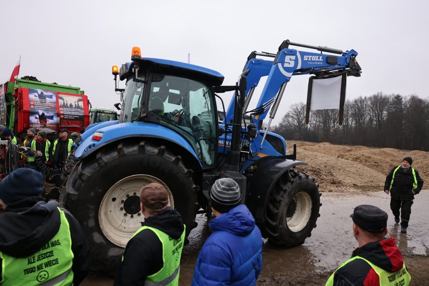 Protest rolników na drogach Dolnego Śląska 9 lutego