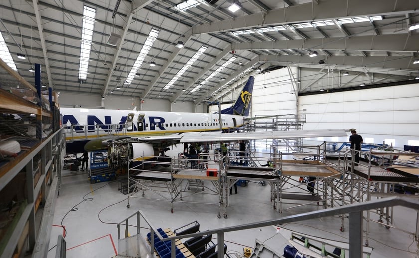 Ryanair otworzył drugi hangar do serwisowania samolotów