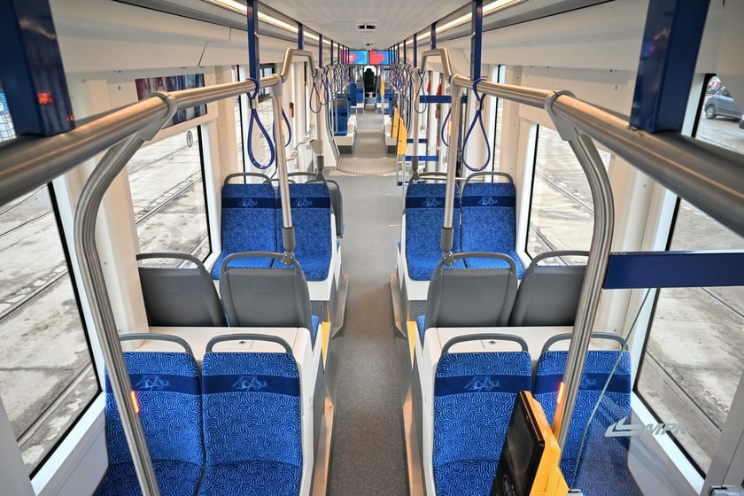 Wnętrze wrocławskiej Pesy Twist 146N.