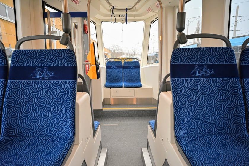 Wnętrze wrocławskiej Pesy Twist 146N.