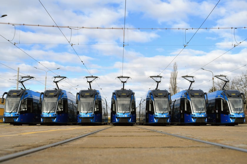 Moderus Gamma. MPK Wrocław kupiło 46 takich tramwajów.