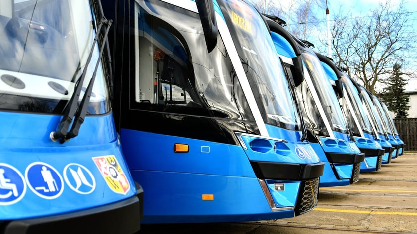 Moderus Gamma. MPK Wrocław kupiło 46 takich tramwajów.
