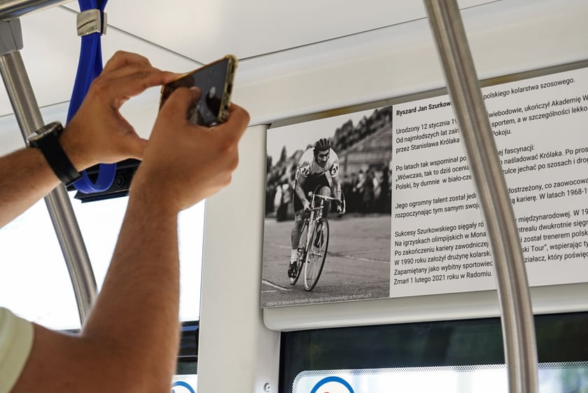 Uroczystość nadania tramwajowi imienia Ryszarda Szurkowskiego, 7 sierpnia 2024, zajezdnia Borek