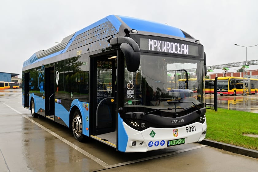 Autobus wodorowy marki Arthur na testach w MPK Wrocław