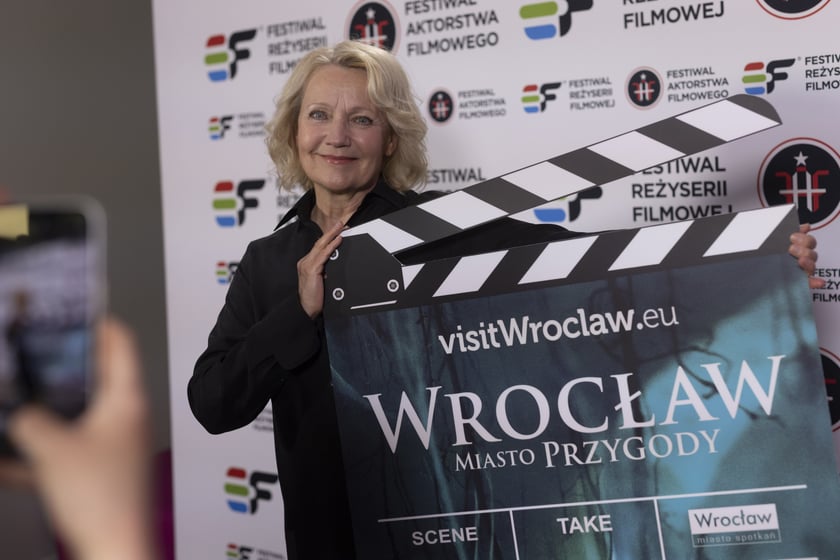 Gala kończąca festiwale: Reżyserii Filmowej i Aktorstwa Filmowego odbyła się we Wrocławiu w czwartek wieczorem, 1 czerwca. Na zdjęciu Maria Pakulnis