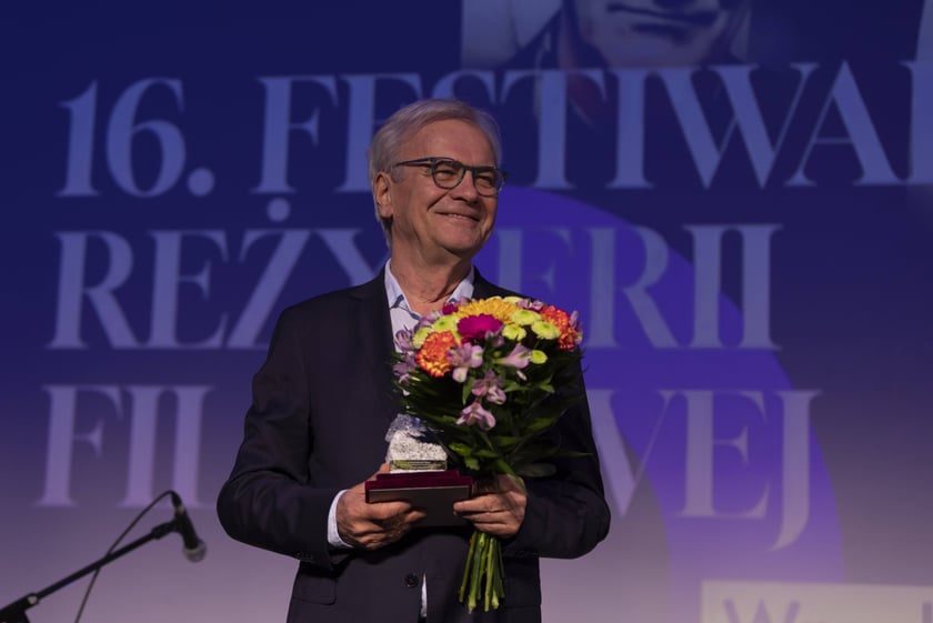 Gala kończąca festiwale: Reżyserii Filmowej i Aktorstwa Filmowego odbyła się we Wrocławiu w czwartek wieczorem, 1 czerwca. Na zdjęciu Jacek Bromski