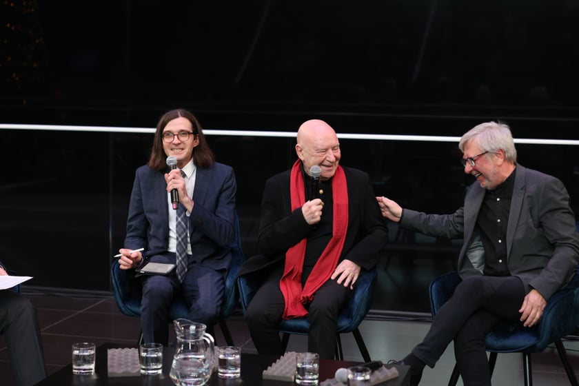 W NFM &ndash; od lewej Tomasz Duda, Christoph Eschenbach, Andrzej Kosendiak