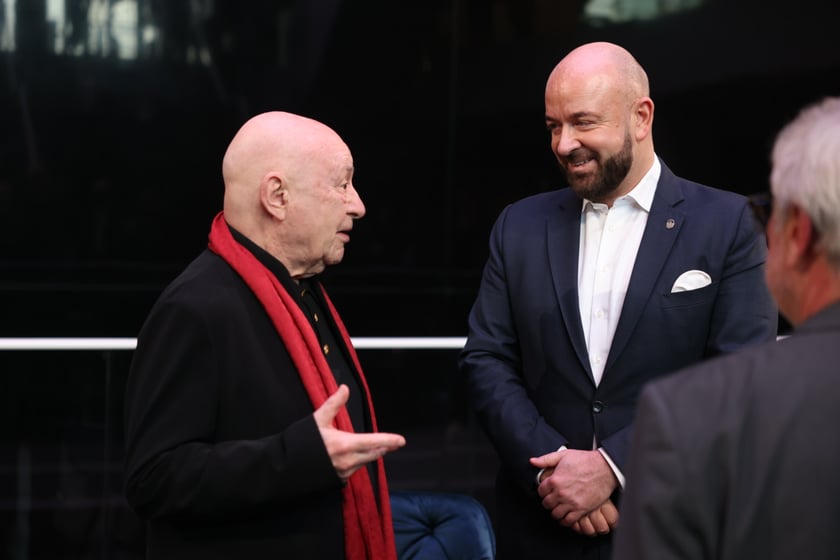 W NFM &ndash; od lewej Christoph Eschenbach, prezydent Jacek Sutryk