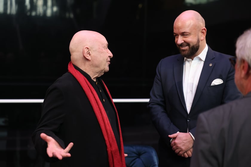 W NFM &ndash; od lewej Christoph Eschenbach, prezydent Jacek Sutryk