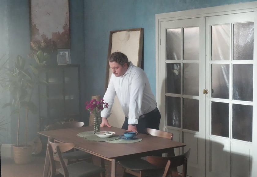 Tomasz Schuchardt na planie filmu &bdquo;To się nie dzieje&rdquo; w Wytw&oacute;rni Film&oacute;w Fabularnych