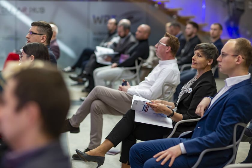 Uczestnicy konferencji ?Wrocław jest przedsiębiorczy?, 30 marca 2022 r.