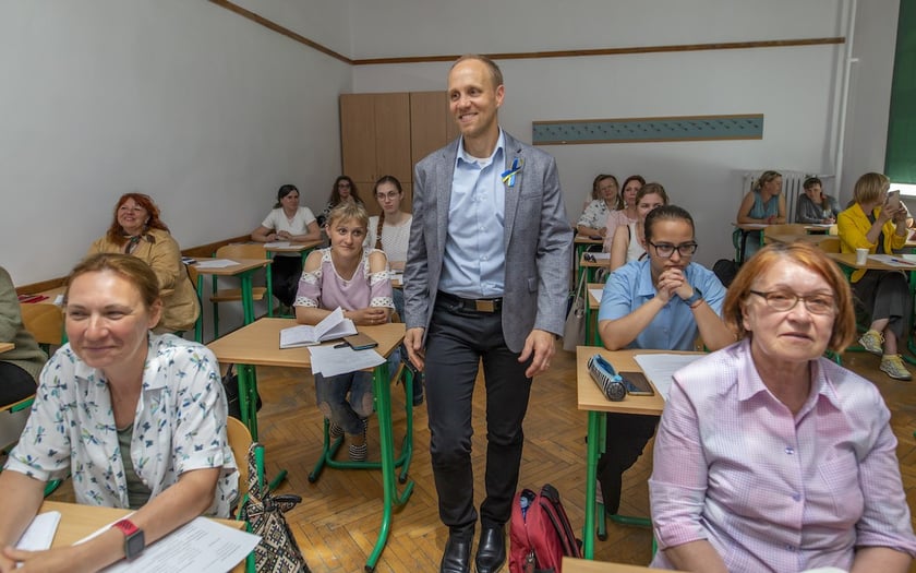 Eric Hammes był pod wrażeniem działań CKU na rzecz uchodźców.