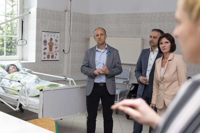 Eric Hammes był pod wrażeniem działań CKU na rzecz uchodźców.