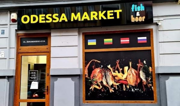 Odessa Market Fish&beer, ul. Żermomskiego 41/1a. Godziny otwarcia poniedziałek ? piątek 9.00-21.00, sobota 9.00-22.00, niedziela 10.00-20.00. W sprzedaży kawior oraz ryby smażone, wędzone i mrożone oraz przekąski rybne.