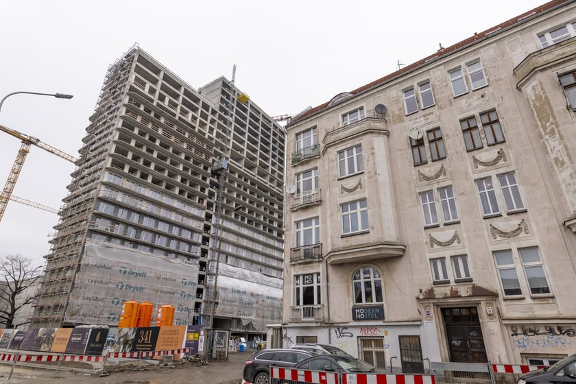 Na zdjęciu budowa Quorum na Szczepinie