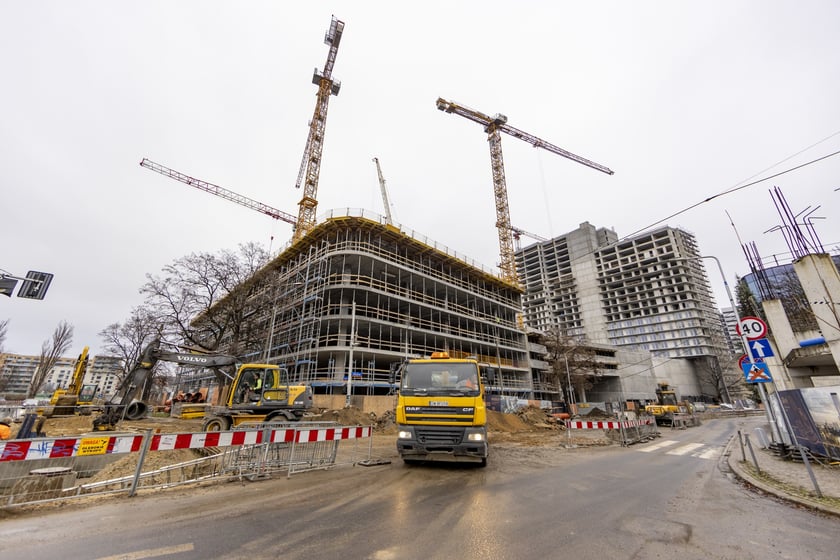 Na zdjęciu budowa Quorum na Szczepinie