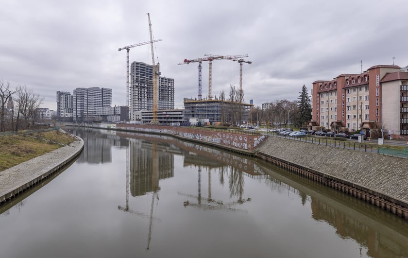 Na zdjęciu budowa Quorum na Szczepinie