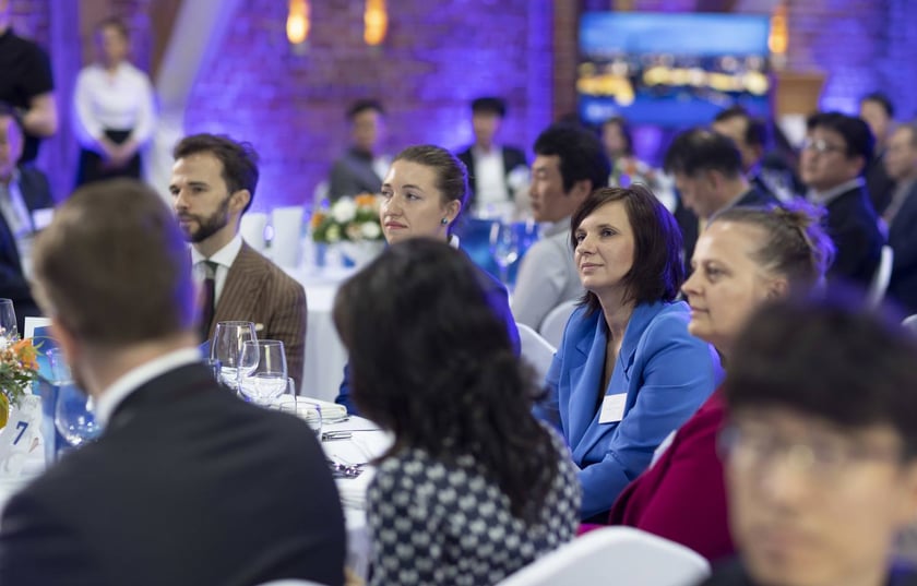 Uroczystość otwarcia Industrial Bank of Korea we Wrocławiu.