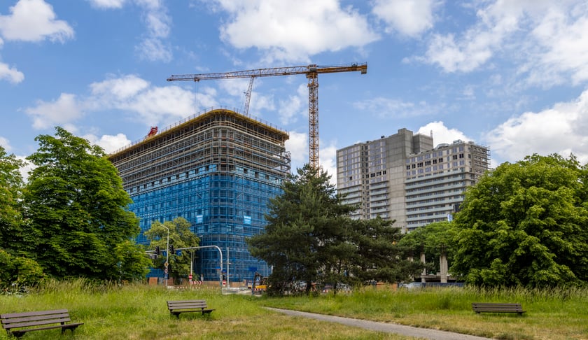 Kompleks Quorum powstający przy ul .Sikorskiego