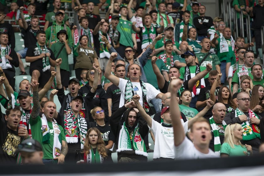 mecz Śląsk Wrocław  Lechia Gdańsk 10 września Tarczyński Arena Wrocław zdjęcia, galeria kibiców