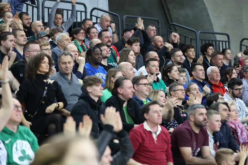 Mecz koszykarzy Śląska Wrocław ze BM Stalą Ostrów Wielkopolski