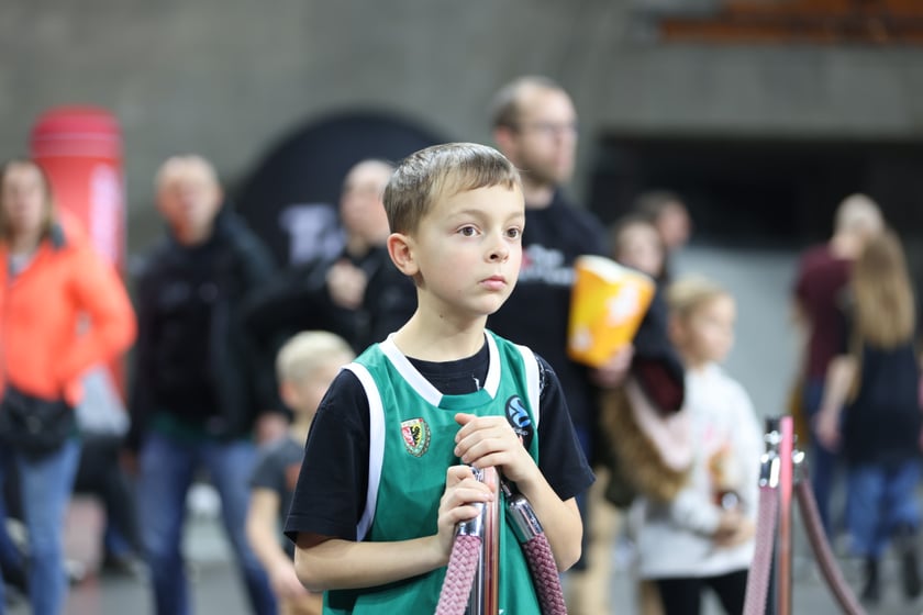 Mecz koszykarzy Śląska Wrocław ze BM Stalą Ostrów Wielkopolski