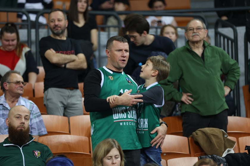 Mecz koszykarzy Śląska Wrocław ze BM Stalą Ostrów Wielkopolski