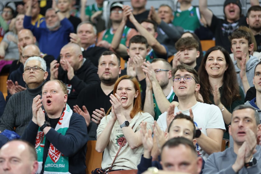 Mecz koszykarzy Śląska Wrocław ze BM Stalą Ostrów Wielkopolski