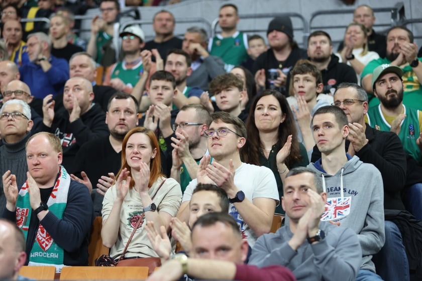 Mecz koszykarzy Śląska Wrocław ze BM Stalą Ostrów Wielkopolski