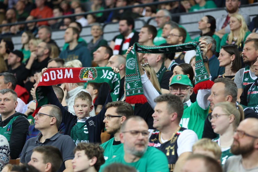 Mecz koszykarzy Śląska Wrocław ze BM Stalą Ostrów Wielkopolski