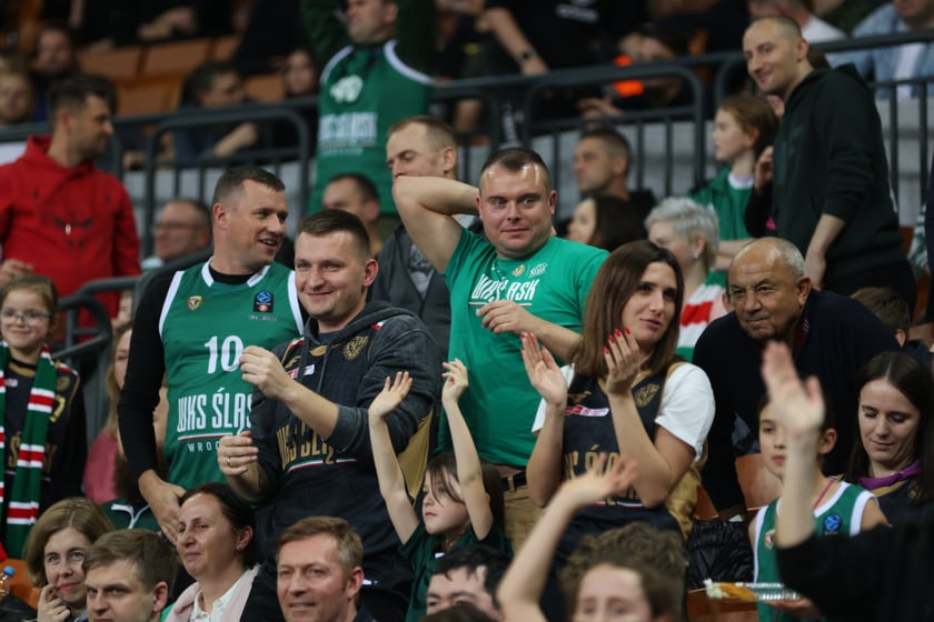 Mecz koszykarzy Śląska Wrocław ze BM Stalą Ostrów Wielkopolski