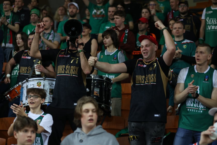 Mecz koszykarzy Śląska Wrocław ze BM Stalą Ostrów Wielkopolski