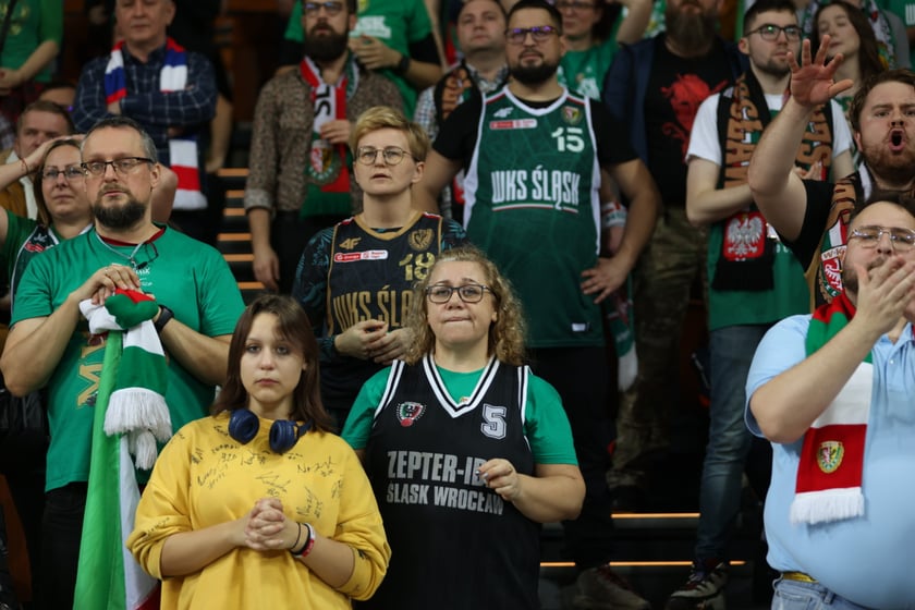 Mecz koszykarzy Śląska Wrocław ze BM Stalą Ostrów Wielkopolski