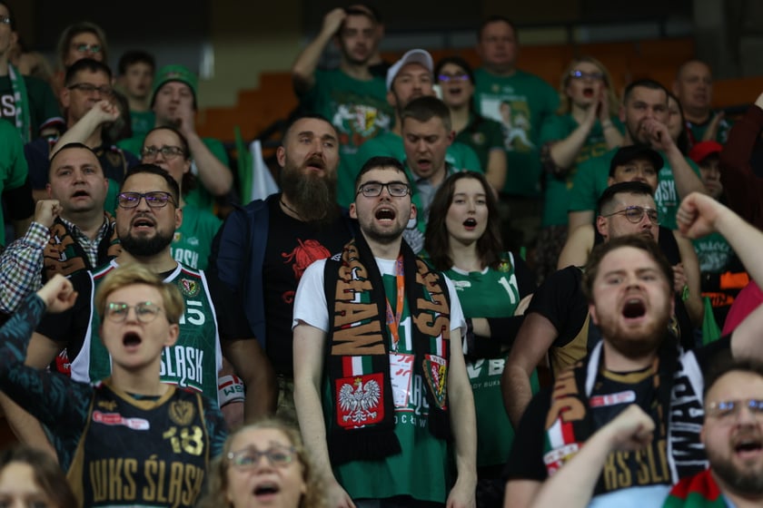 Mecz koszykarzy Śląska Wrocław ze BM Stalą Ostrów Wielkopolski