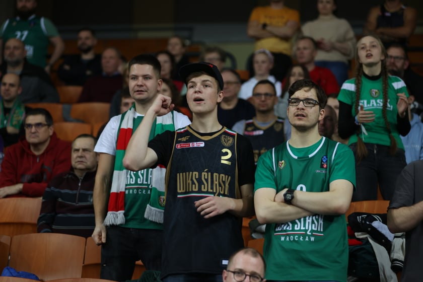 Mecz koszykarzy Śląska Wrocław ze BM Stalą Ostrów Wielkopolski