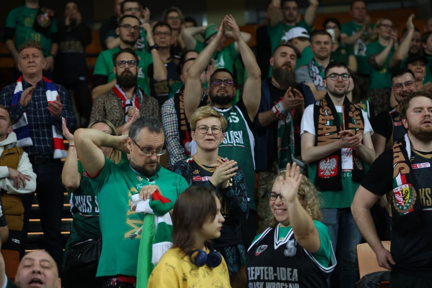 Mecz koszykarzy Śląska Wrocław ze BM Stalą Ostrów Wielkopolski