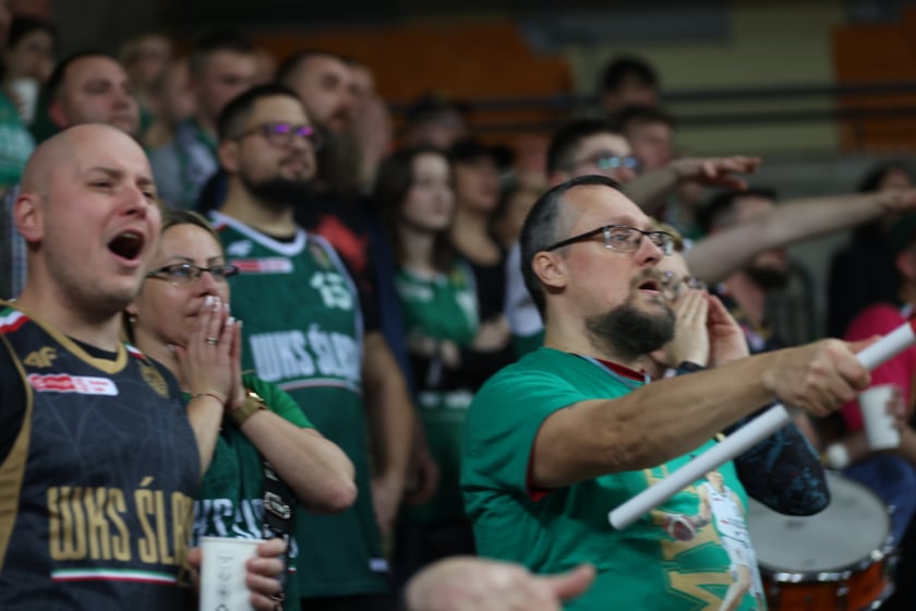 Mecz koszykarzy Śląska Wrocław ze BM Stalą Ostrów Wielkopolski