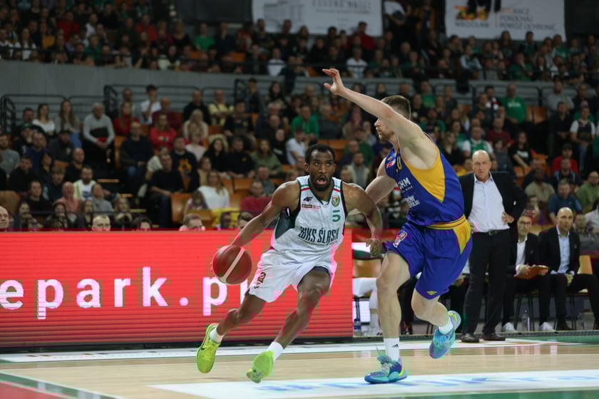 Mecz koszykarzy Śląska Wrocław ze BM Stalą Ostrów Wielkopolski