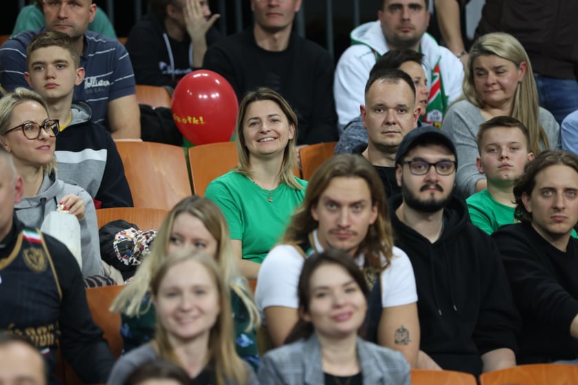 Zdjęcie z niedzielnego meczu koszykarskiego Śląska Wrocław w Hali Stulecia