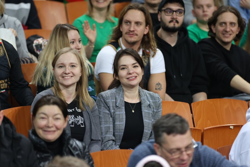 Zdjęcie z niedzielnego meczu koszykarskiego Śląska Wrocław w Hali Stulecia
