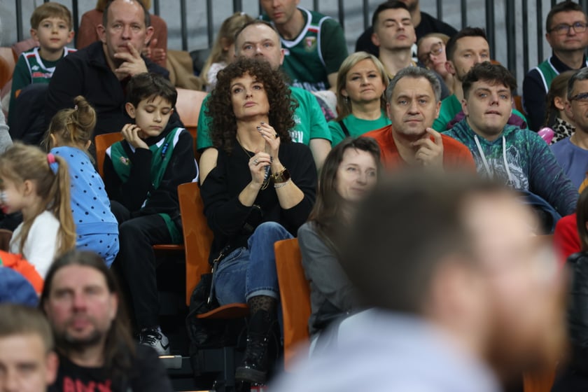 Zdjęcie z niedzielnego meczu koszykarskiego Śląska Wrocław w Hali Stulecia