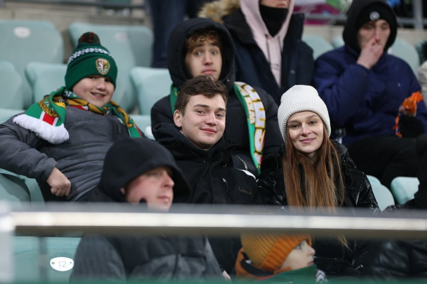 Mecz Śląsk Wrocław - Lech Poznań, 26.02.2023, Tarczyński Arena we Wrocławiu